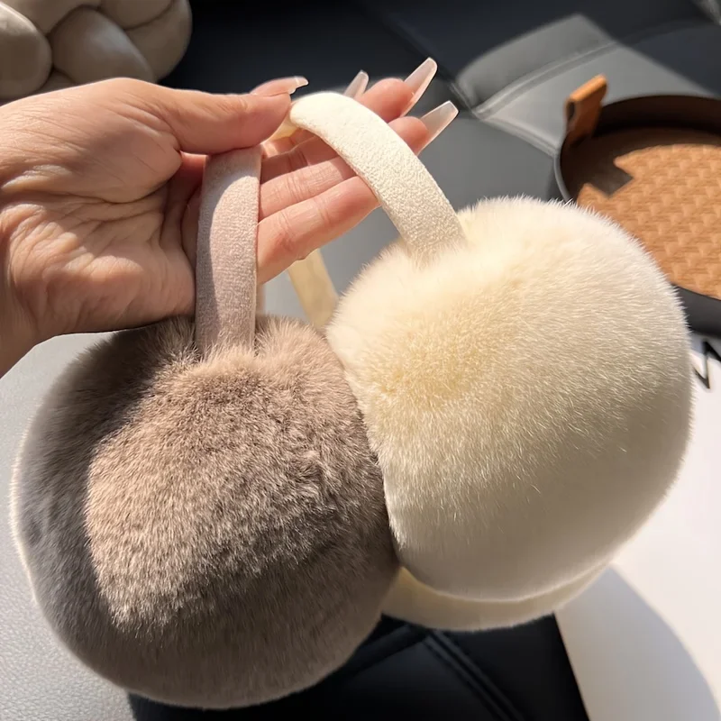 Men's and Women's Warm Fleece Ear Muffs Ideal Christmas Gift Outdoor Warm Ear Muffs Cycling Ear Muffs Fleece Ear Pouches