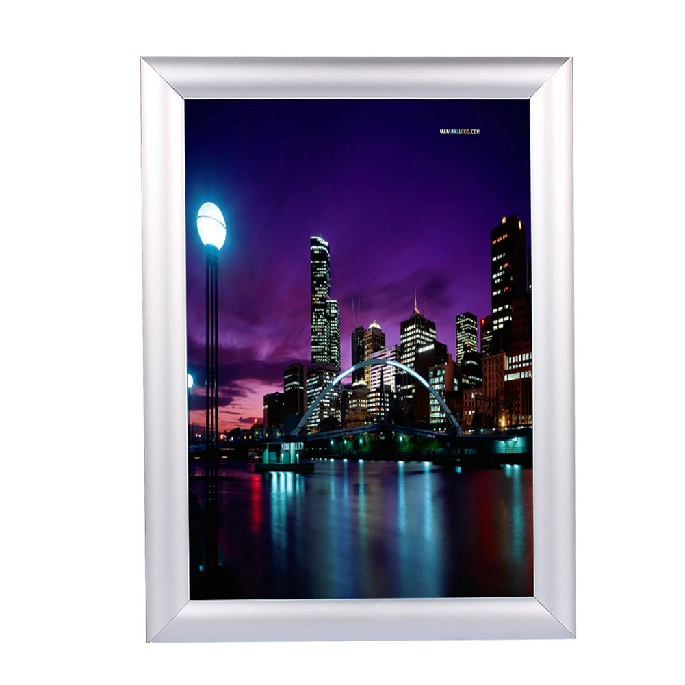 Poster Clip Aluminium Snap Picture Frame Picture Poster Holders Clip Display Wall Notice Board Signs Wall Notice Board Sign