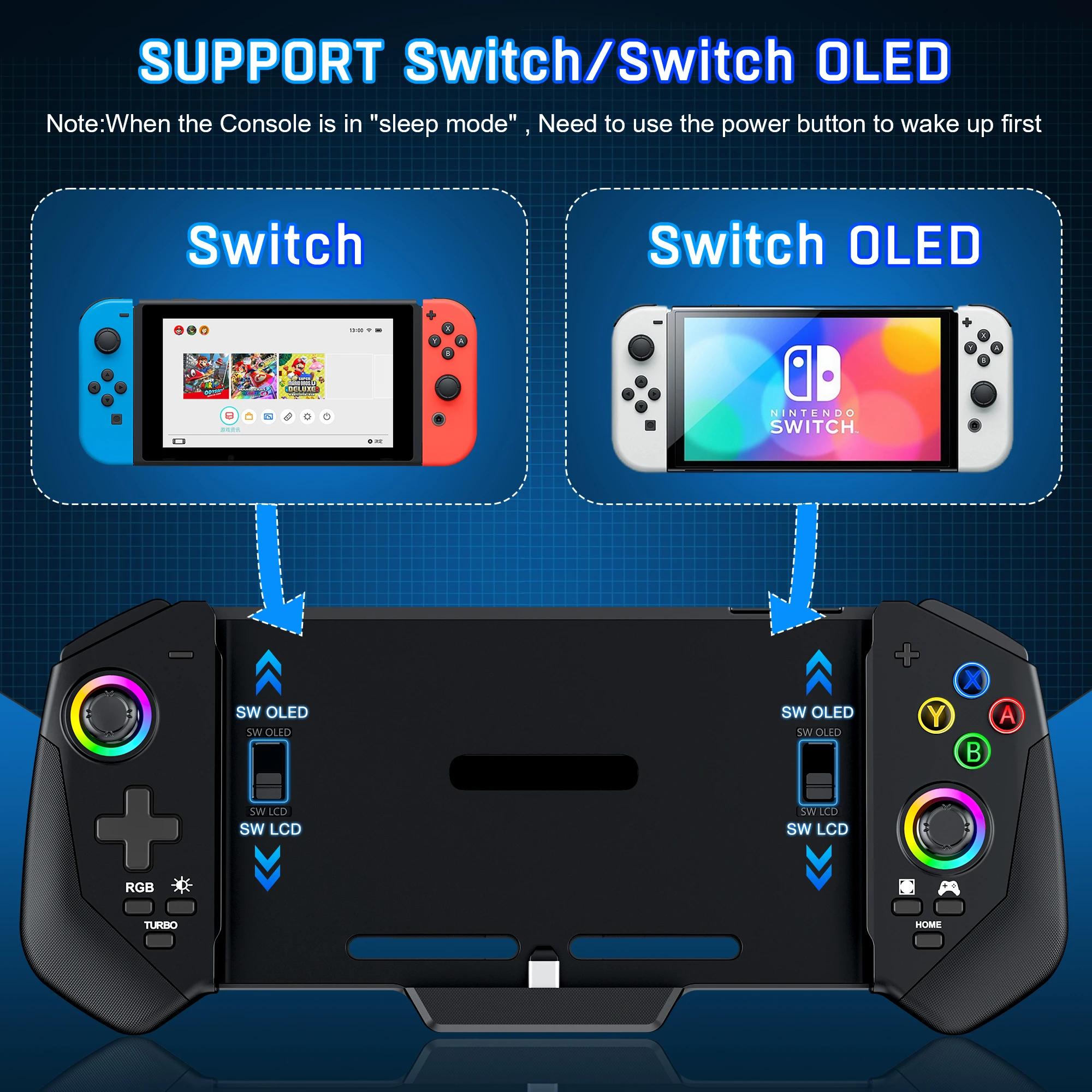 BEBONCOOL JC300 Hall Effect Gamepad For Nintendo Switch/Switch