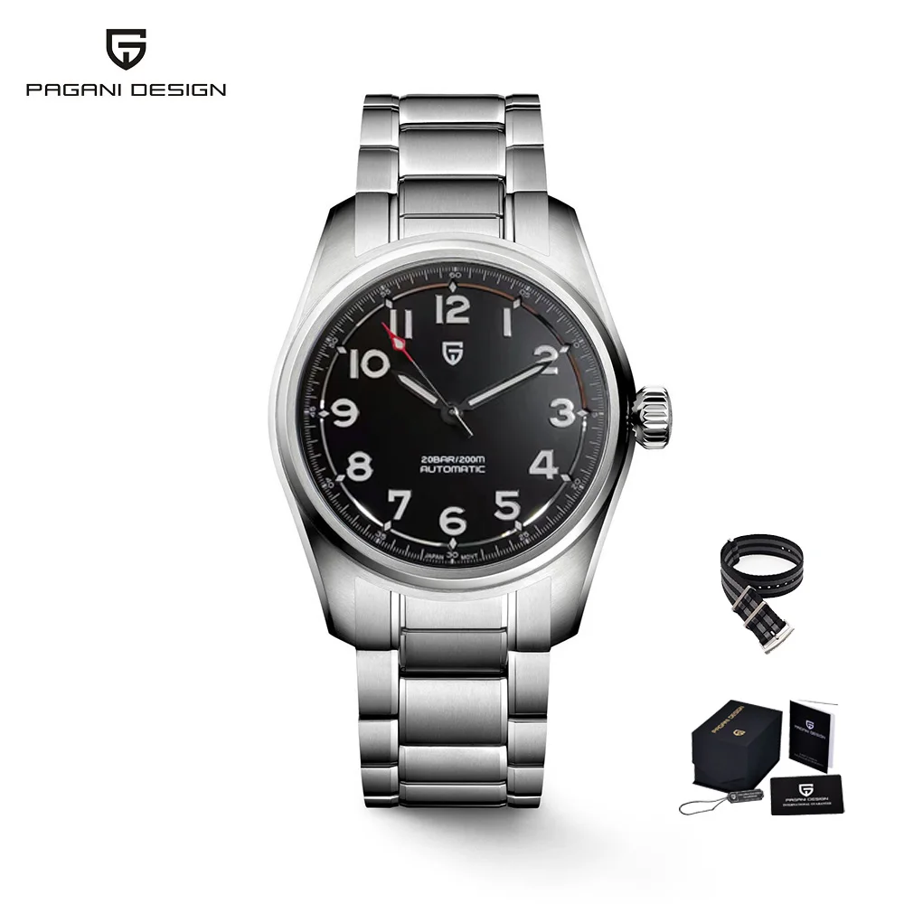 2022 New 38MM PAGANI Design Top Brand Men's Pilot Automatic Mechanical Watches Nh35A Sapphire waterproof 200m Relogio Masculino 