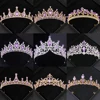 Purple Crystal Tiaras And Crowns Rhinestone Prom Diadem Crown For Women Bridal Wedding Hair Accessories Jewelry Crown Tiara Gift