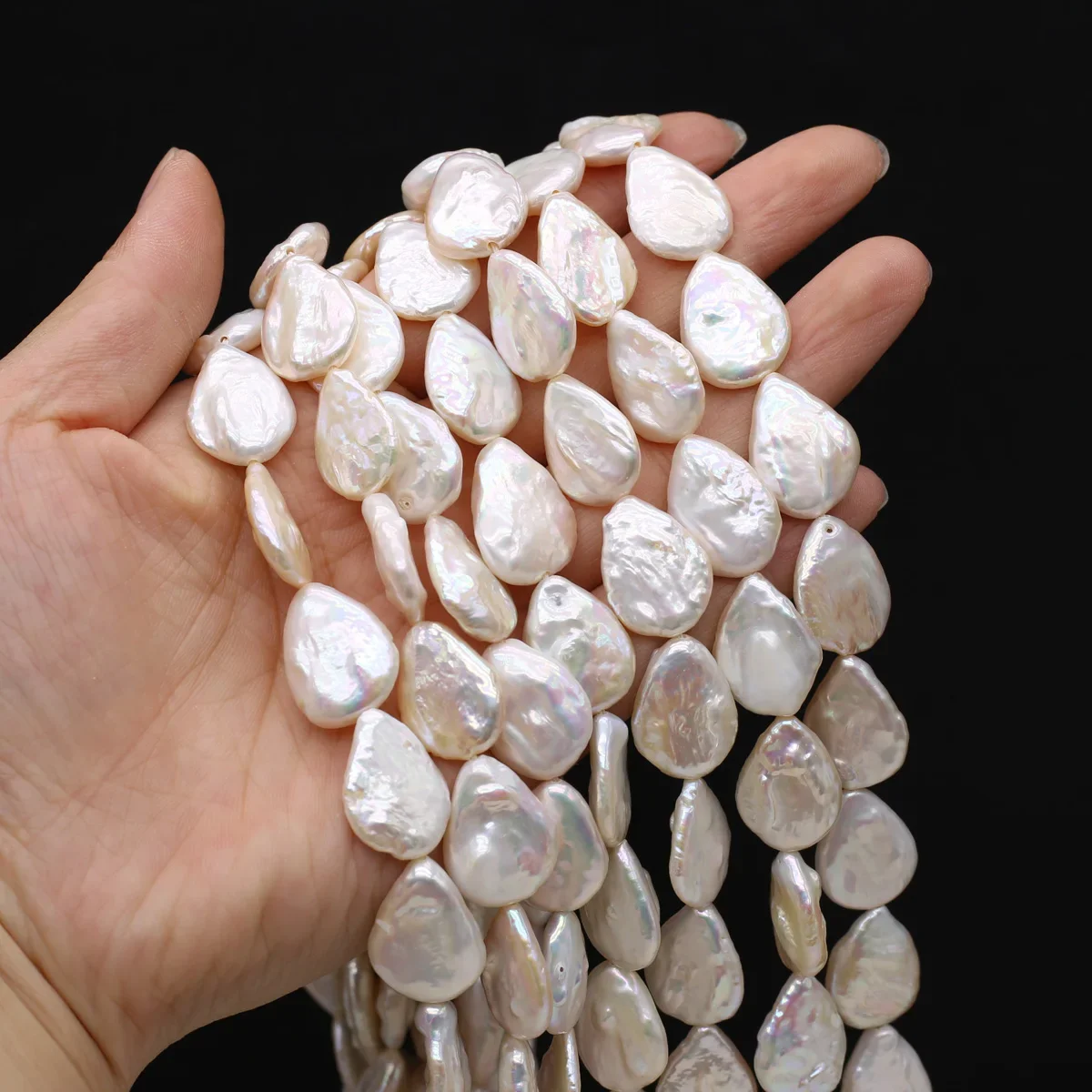 

Natural Baroque Pearl Droplet Shape White Beaded Jewelry Exquisite shapes For Making DIY Necklace Earring Accessories Gift