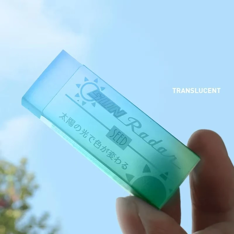 연필용 투명 플라스틱 지우개, 한정판 씨앗 지우개, 깨끗한 일본 문구, 학용품, 1 개
