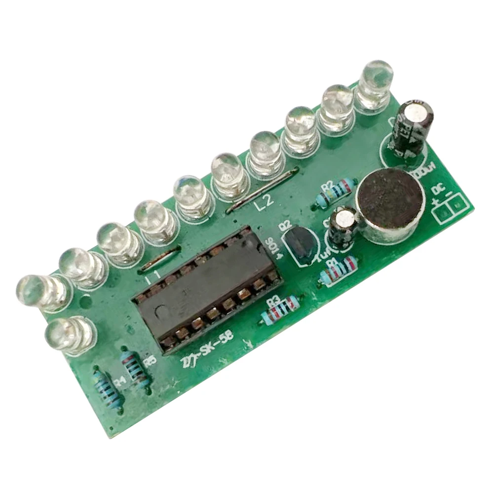 Color Light DIY Electronic Kit CD4017 Water Flowing LED Light Suite Teaching Training Module