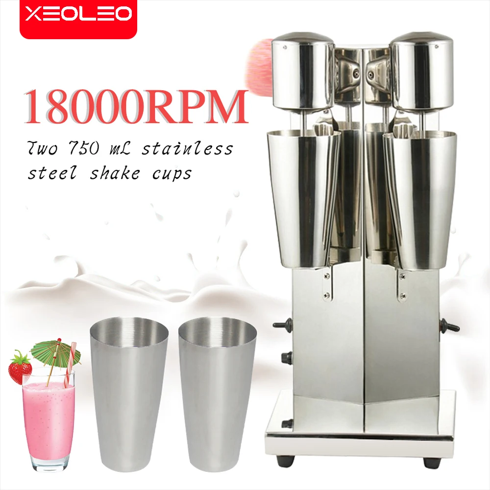 XEOLEO Commercial MilkShake Machine Stainless Steel Double Head Drink