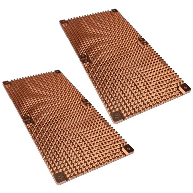

2X RTX 3060 3080 3090 Backplane Pure Copper Heat Sink Graphics Card Memory Auxiliary Radiator 90X180MM(2Mm)