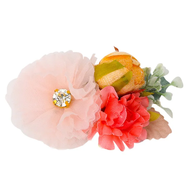 2022 New Chiffon Flower Hair Clips Pins Accessories Cute Hair Clips Pins for Baby Girls Toddlers Hairpin Kids заколка для волос 7