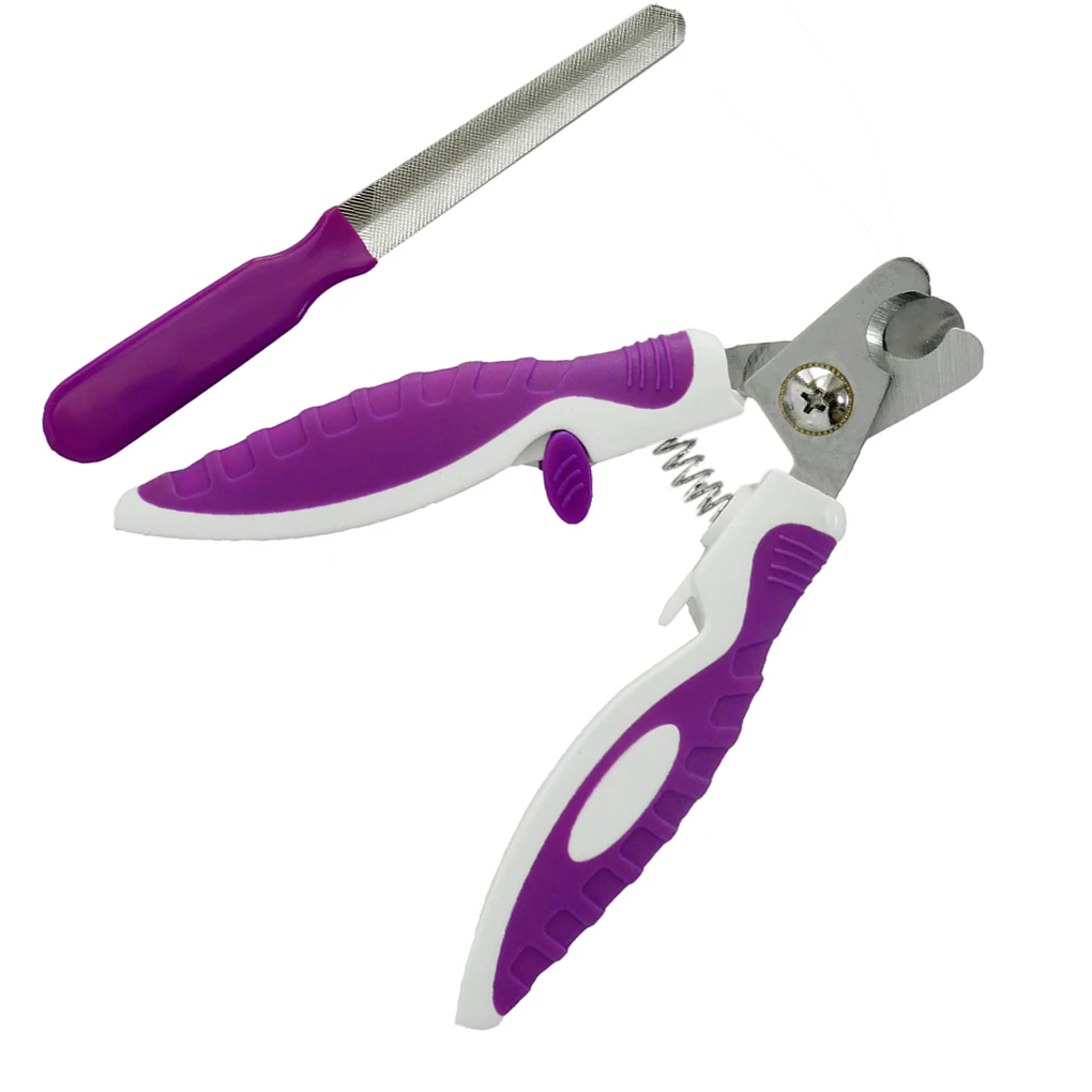 Pets ABS Stainless Steel Nail Clippers Scissors Files Dogs Cats Claw Trimmer Cutter Grooming Tools Set