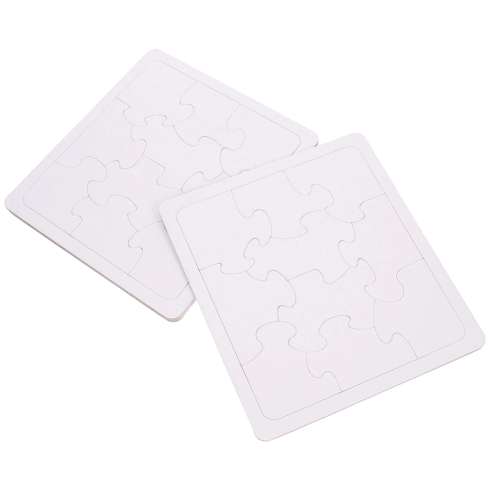

4 Sheets Children's Puzzle Toys Crafting Supplies DIY Blank Puzzles Jigsaw Drawing For Paper Supply Toddler