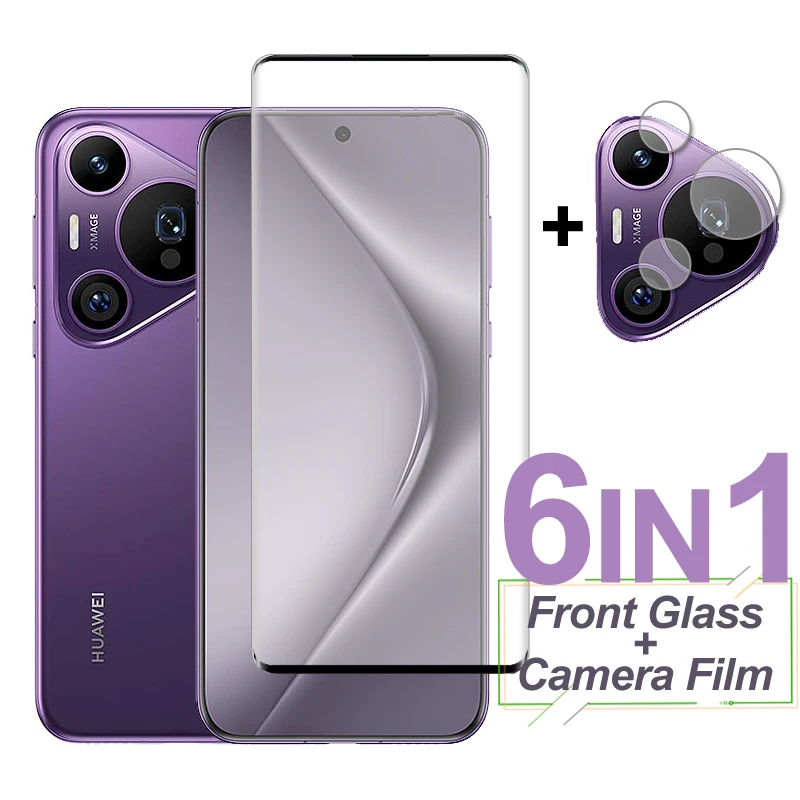 Full Cover Tempered Glass Screen Protector with Camera Lens Film