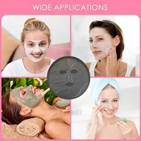 500/100pcs Disposable Face Plastic Film Full Cleaner Mask Neck Stickers Paper Transparent PE Masks Wrap Facial Care Tool Beauty 4