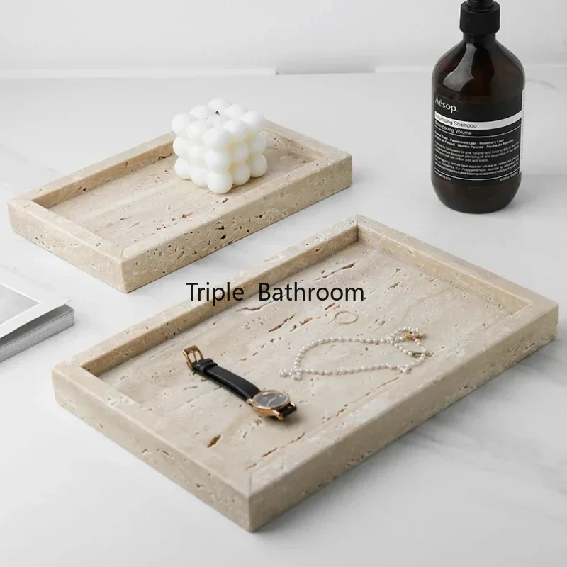 Natural Cave Stone Bathroom Supplies Jewelry Storage Tray Bathroom Accessories Hotel Decoration Living Room Key Storage Rack 5