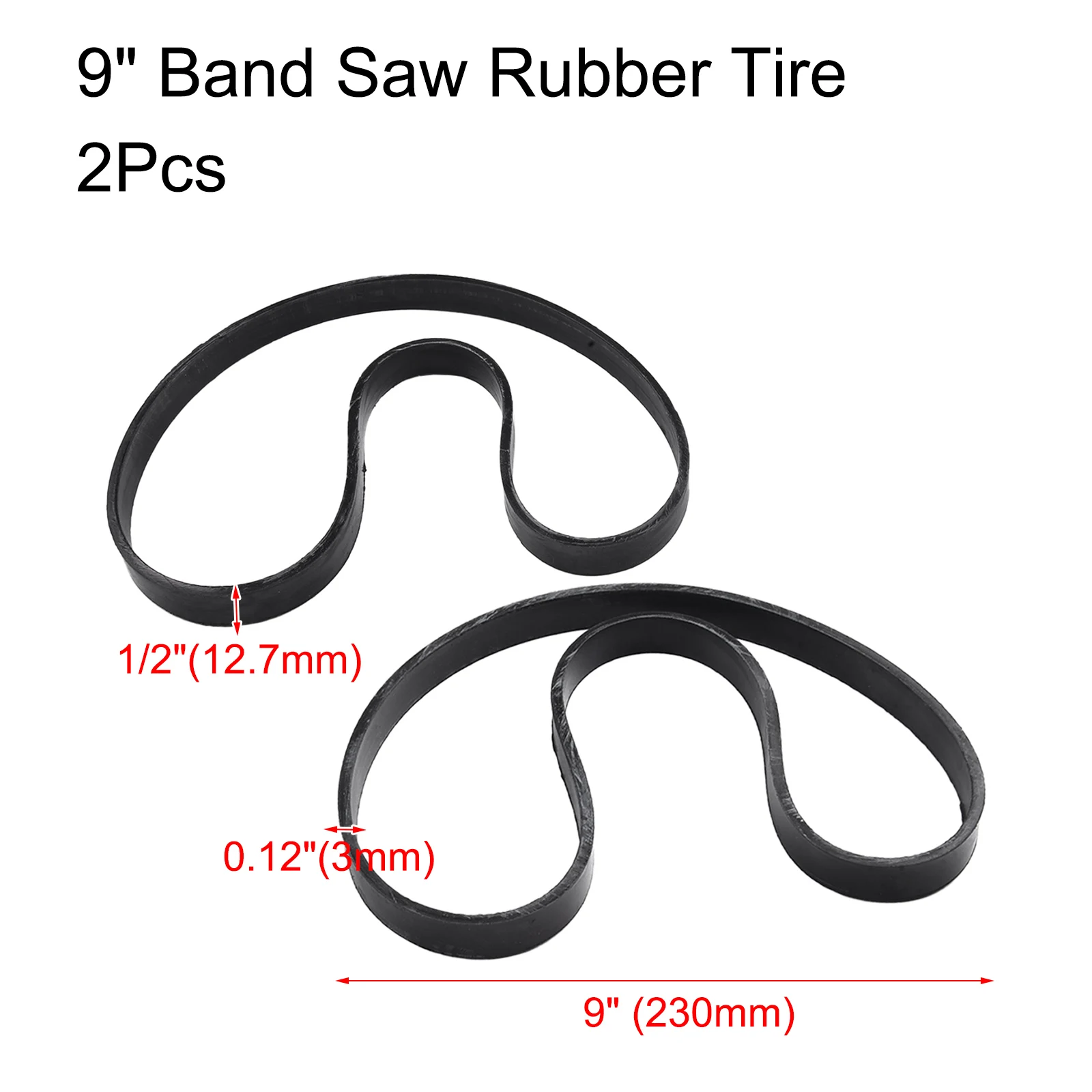 Rubber Band For Band Saw Wheel 9 Inch And 12 Inch Sizes Improve Safety And Cutting Accuracy In WoodWorking