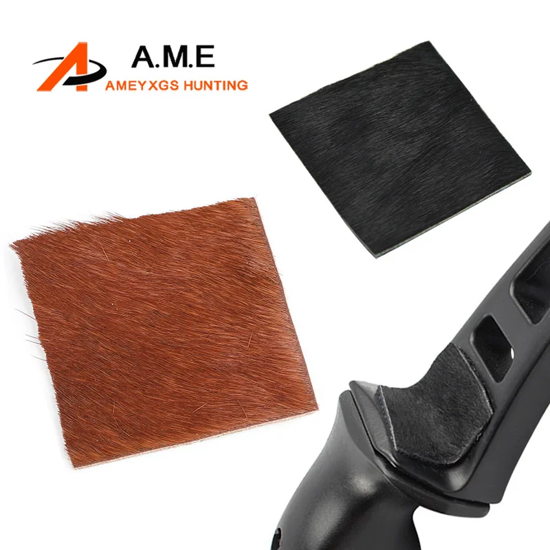 3Pcs Recurve Bow Fur Arrow Rest Black Brown Horse Hair 5x5cm Traditional Longbow Outdoor Archery Shooting Hunting Accessories 56inch 15 50lbs traditional bow archery longbow takedown recurve bow for outdoor sports hunting training shooting accessories