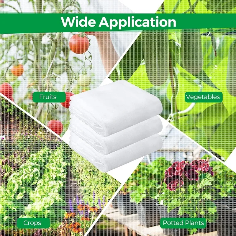 Gartenpflanzen-Insektenschutznetz Gemüse-Blumen-Obst Gewebtes Netzgewebe Gewächshaus-Schädlingsbekämpfung Schutznetz Pflanzen-Vogelschutznetz – Detail 5