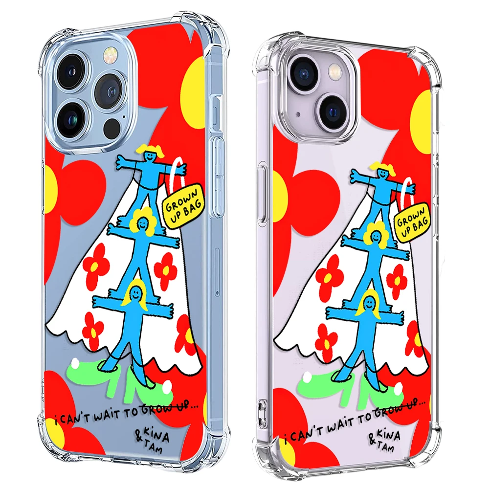 Custodia Per Telefono Creative Art Girl Per Iphone 15 14 13 12 11 Pro X Xs Xr Max 7 8 Plus Se 2 3 Mini Cover Posteriore Antiurto In Tpu Trasparente Mo