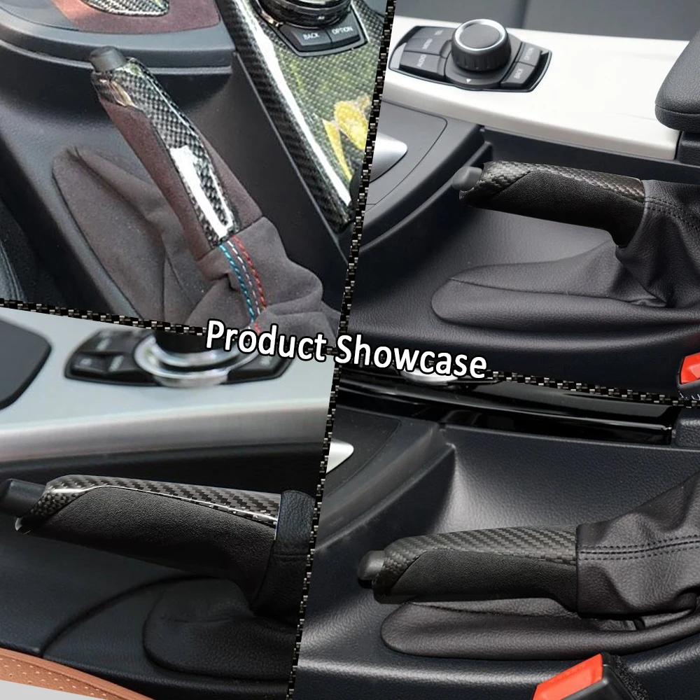 Handbrake Grips Cover For BMW E83 E90 E92 E60 E61 F30 F31 F32 F33 F34 F35 E39 F10 F20 F80 F82 F83 Accessories Real Carbon Fiber