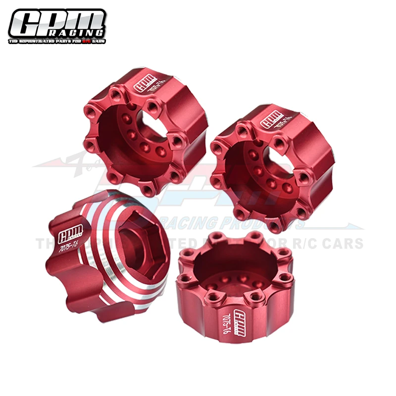 Adaptateurs Hexagonaux 17mm Pour Pneus RC 1/7 Pro-Line 3.8" - Conversion 8x32