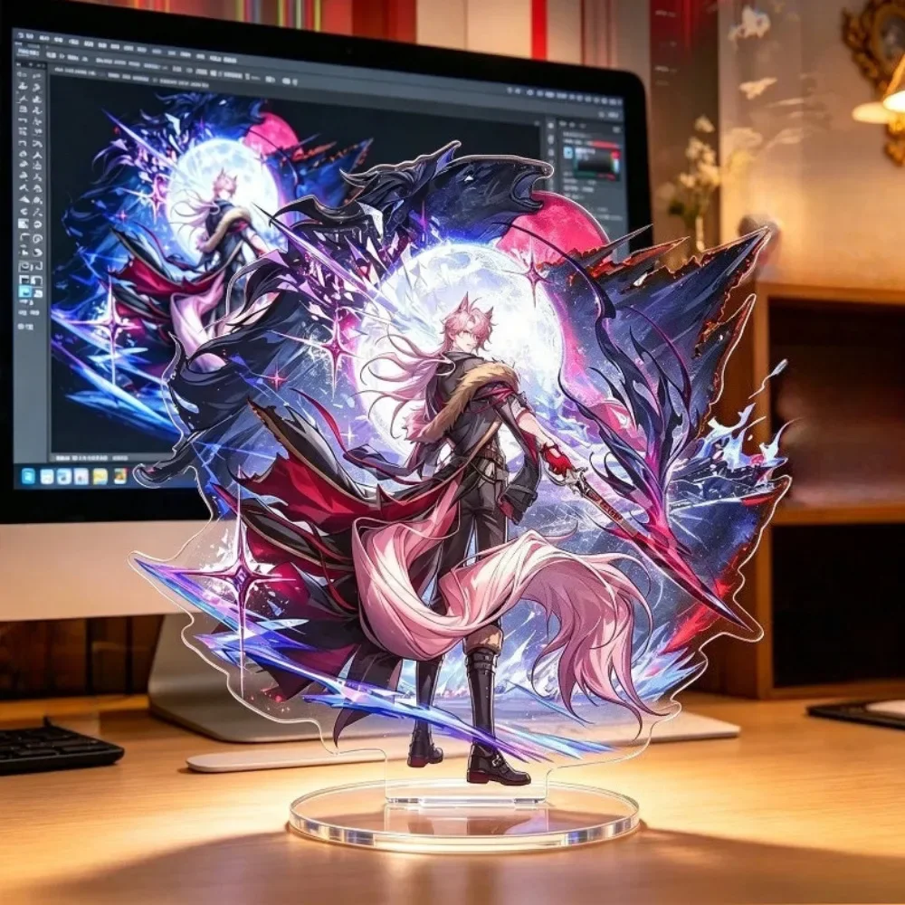 Arknights 7주년 기념 아크릴 스탠드 모델 게임 캐릭터 Kal'Tsit Ada Closure Church Вий 플라크 데스크 장식 컬렉션 선물