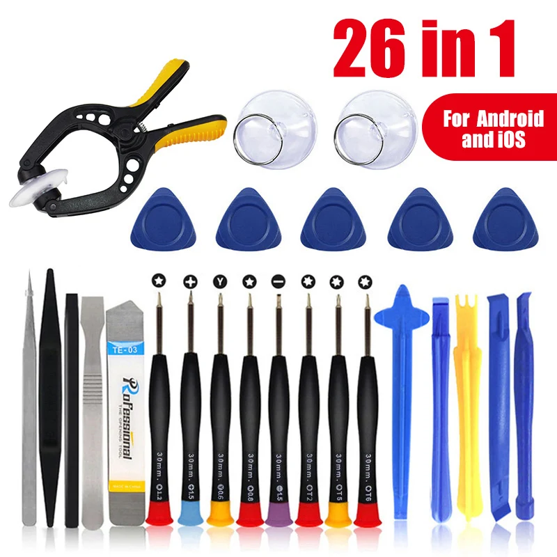 26 in 1 Mobile Phone Repair Tools Screwdriver Set For iPhone iPad