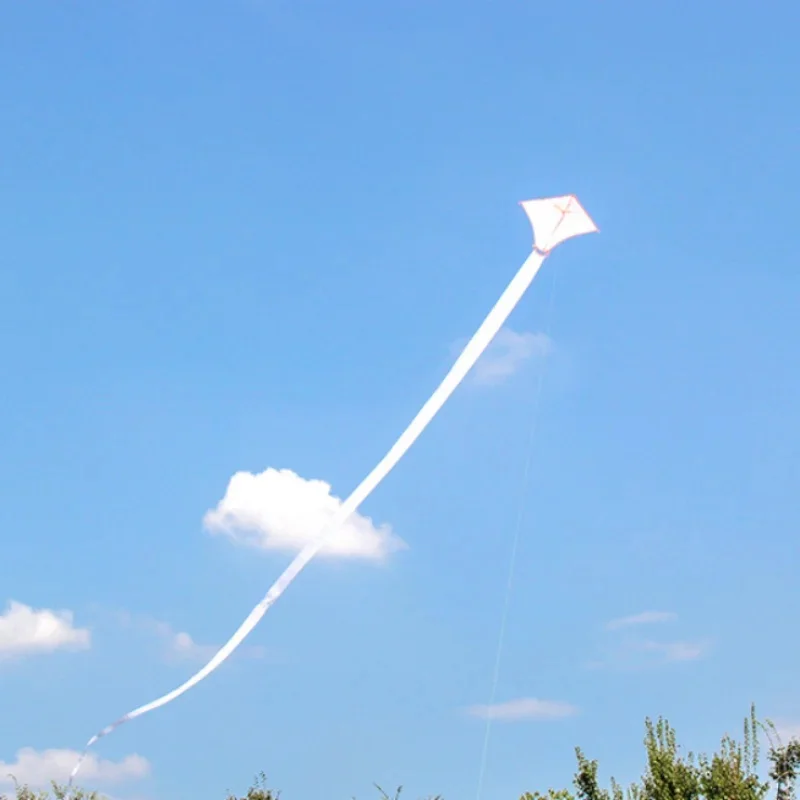 Spedizione Gratuita 15 M Serpente Bianco Coda Lunga Aquilone Fai Da Te Aquilone Vuoto Cerf Volant Aquiloni Per Serpente Gonfiabile Professionale Grand