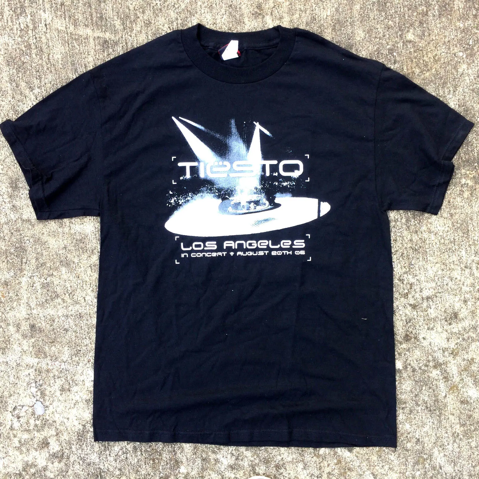 Nos Dj Tiesto Concert Hip Hop Rap Rave Rock T Shirt Black New Usa Cinder Block L Maniche Lunghe O Corte