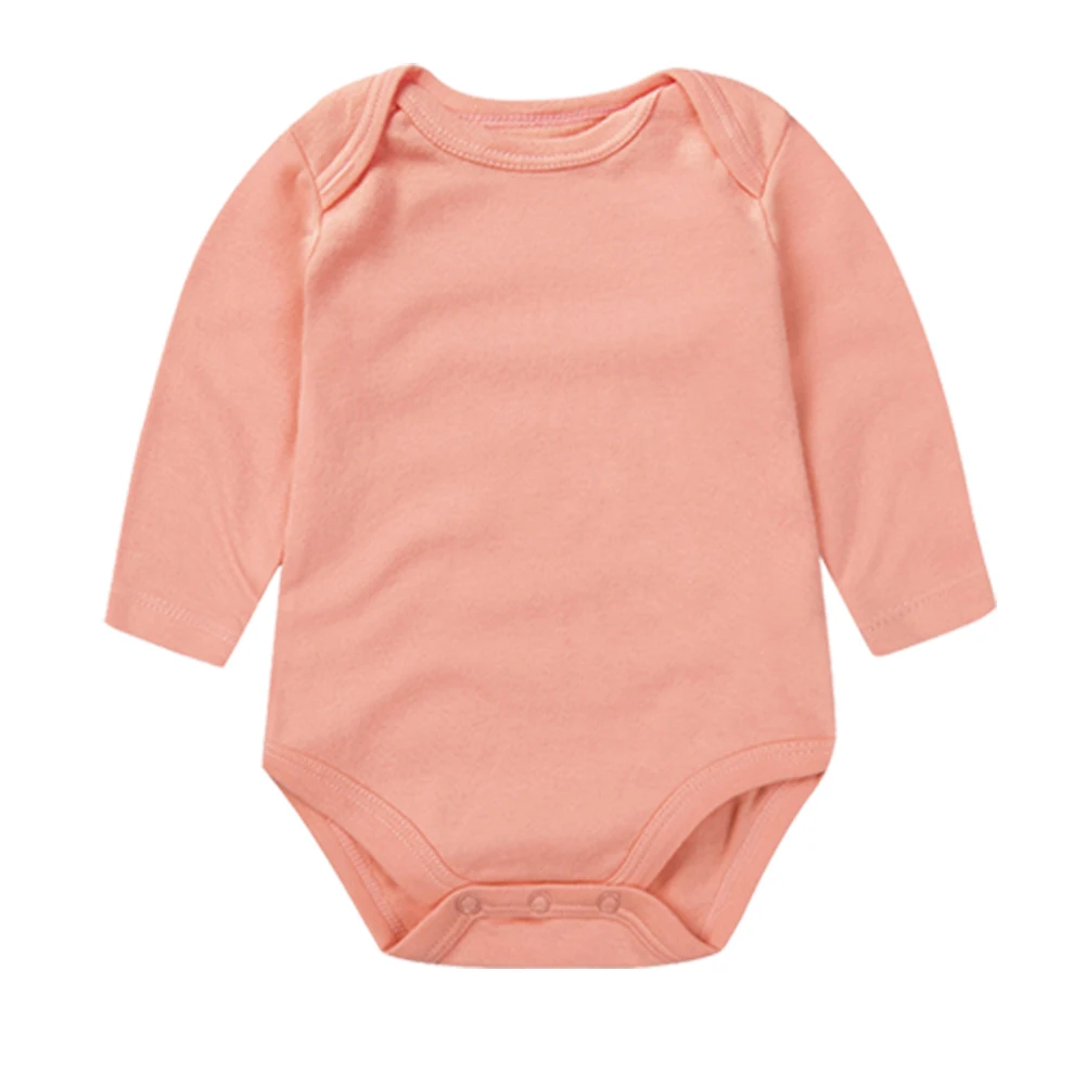 Newborn Baby Long Sleeve Rompers for Unisex Boys Girls 100% Cotton Clothes Bodysuits Kids 0-24M One-Piece Infant Summer Onesie