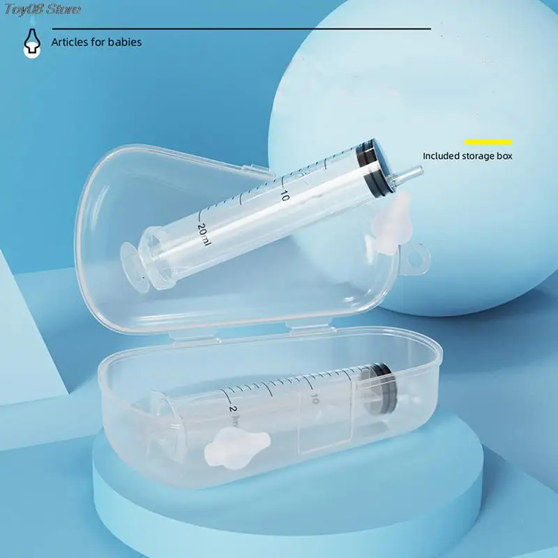 2pcs/Box 10ml 20ml Syringe Baby Nasal Irrigator Portable Infant Nose Cleaner Rinsing Device Soften nasal scab For Kids Children