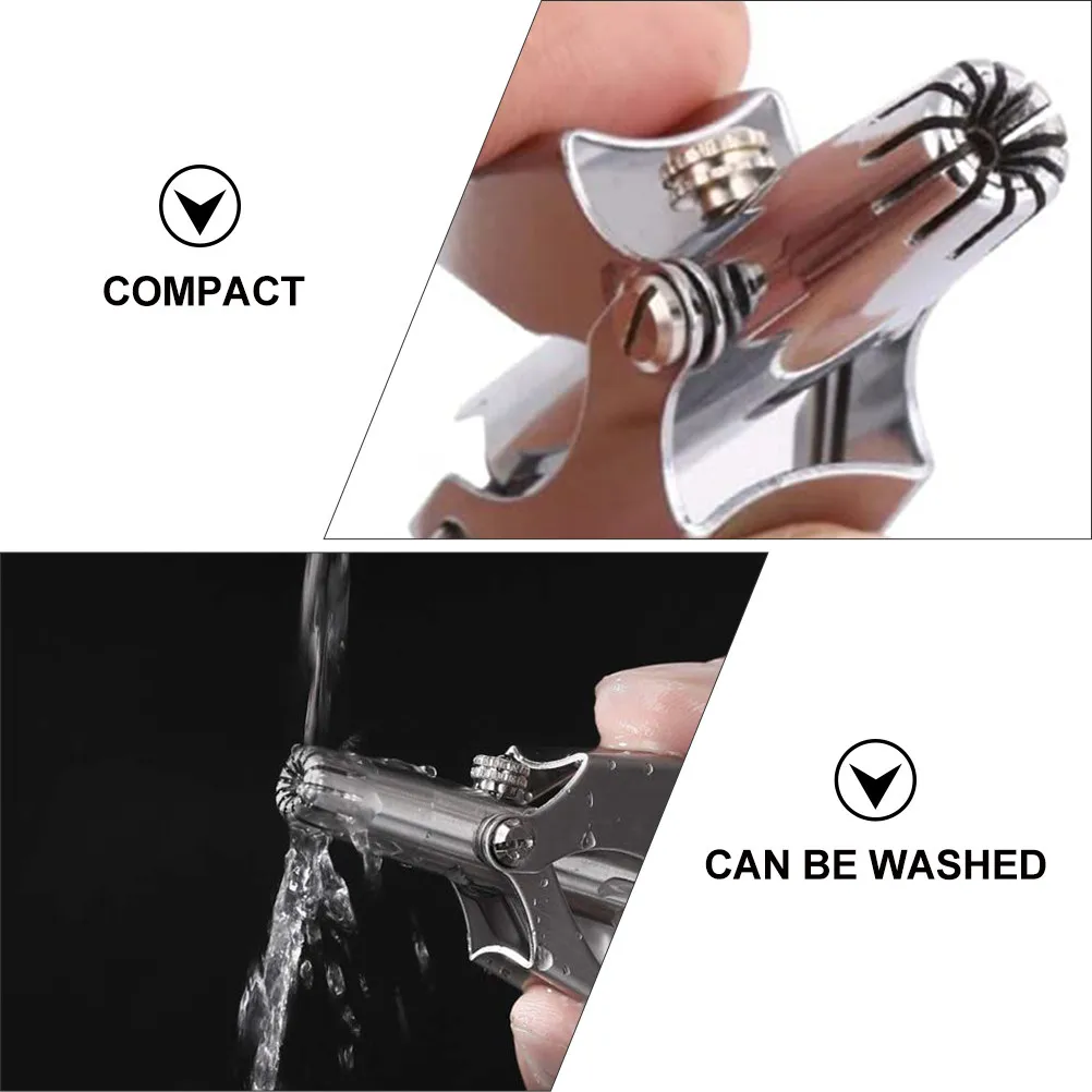 1 세트 코 헤어 트리머 세트 스테인레스 스틸 손톱깎이 코 귀 헤어 제거 트리머 휴대용 경량 정밀 수동