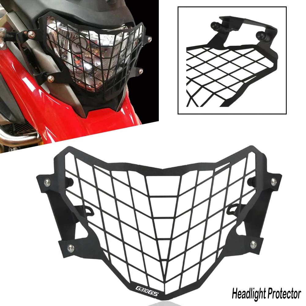 

Motorcycle G310 GS/R Headlight Guard Grille Lamp Cover Head light Protector For BMW G310GS G310R 2017 2018 2019 2020 2021 2022