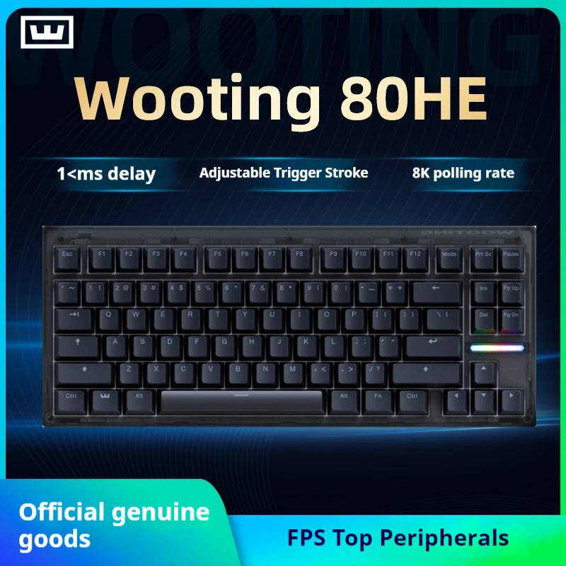 Wooting 60He+ Magnetic Switch Keyboard 8000Hz Customized