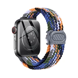 Braided Solo Loop Strap for Smartwatch - Stylish and Durable Bracelet Band (Denim Blue)