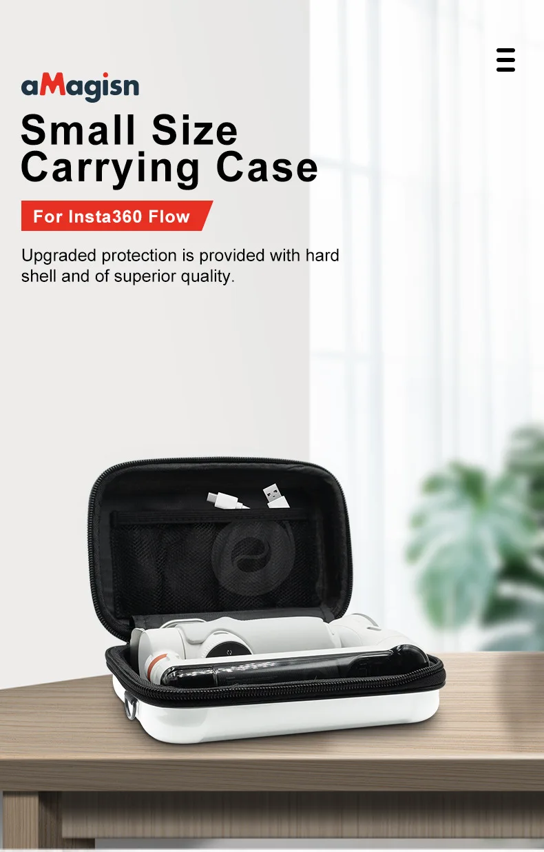 For Insta360 Flow Small Storage bag box Hard shell carrying case