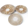 Woven Wall Basket Plate Disks Boho Hanging Wall Decor Natural Handmade Home Art Bowls for Home Living Room Bedroom Decor 4