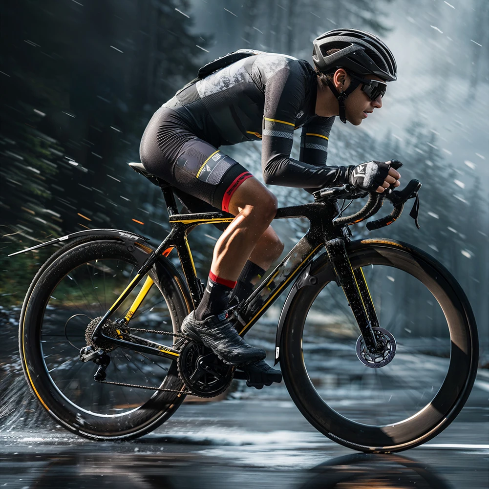 Front Rear Tire Mud Guards Adjustable Cycling Mud Flaps Lightweight Bike Tire Wheel Mudguard for Front Rear Wheels Below 38mm