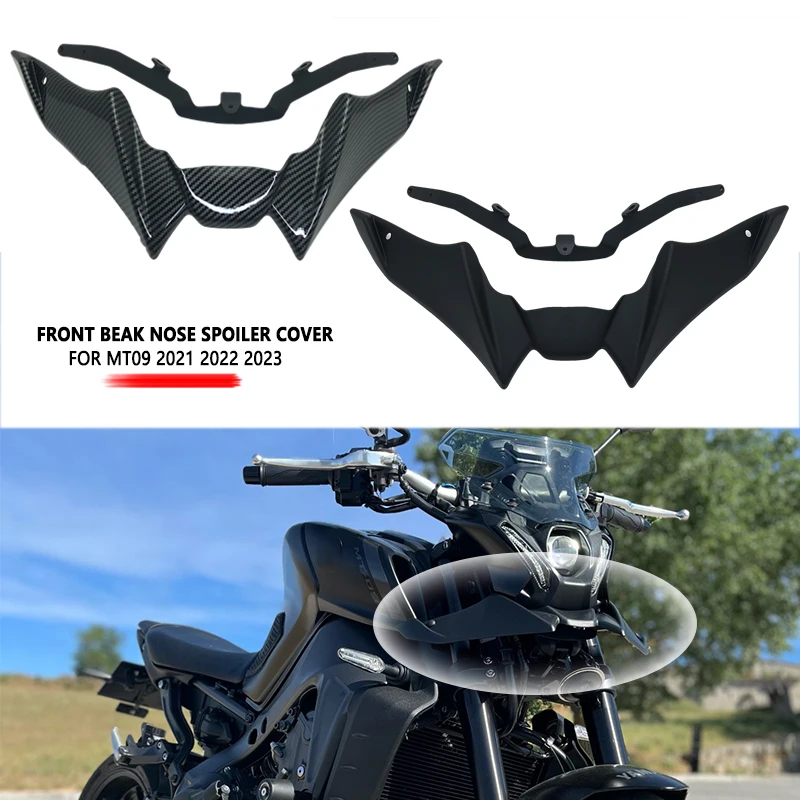 Fit For YAMAHA MT-09 MT09 MT 09 SP 2021-2023 Motorcycle Front Wheel Fender Beak Nose Cone Extension Extender Cowl Spoiler Cover