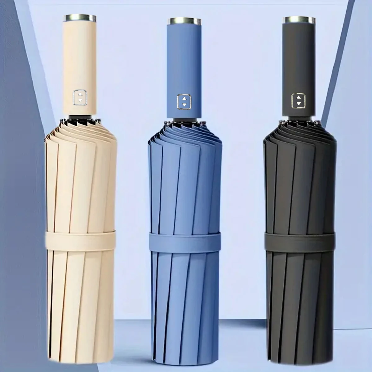 Automatic Umbrella Xiaomi Ten-Bone Foldable Fully Automatic Rain or Shine Umbrella Vinyl Sun Protection Uv Protection Extra Large Umbrella Face Parasol