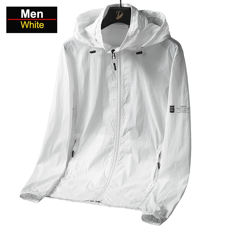 Men's Lightweight Windbreaker Hiking Jacket with Zip Pockets