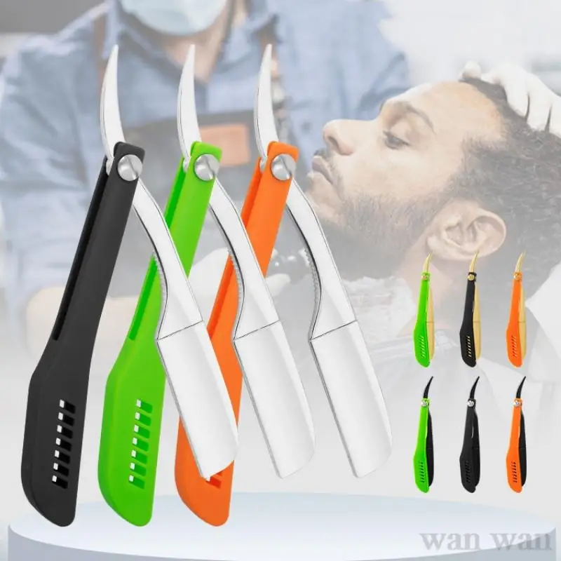

Feather Razor Holder Manual Folding Shaver Barber Shop Beard Trimmer Hair Cutting And Shaving Tools Security Blade Men's Gift