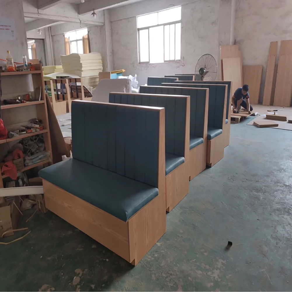 Chinafurniture Nordic coffee shop deck table milk tea shop table and chair combination restaurant double chair dessert sofa