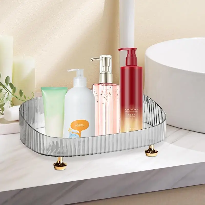 Perfume Skincare Organizer Tray Toilet dresser Countertop cosmetics storage rack Anti Fall Makeup Perfume box beauty essentialls 2
