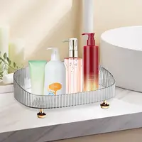 Perfume Skincare Organizer Tray Toilet dresser Countertop cosmetics storage rack Anti Fall Makeup Perfume box beauty essentialls 2