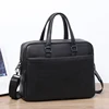 Double Zipper Men Bags Genuine Leather Men Briefcase Bag Business Leather Laptop Bag Shoulder Fashion Office Male Handbag Large 2