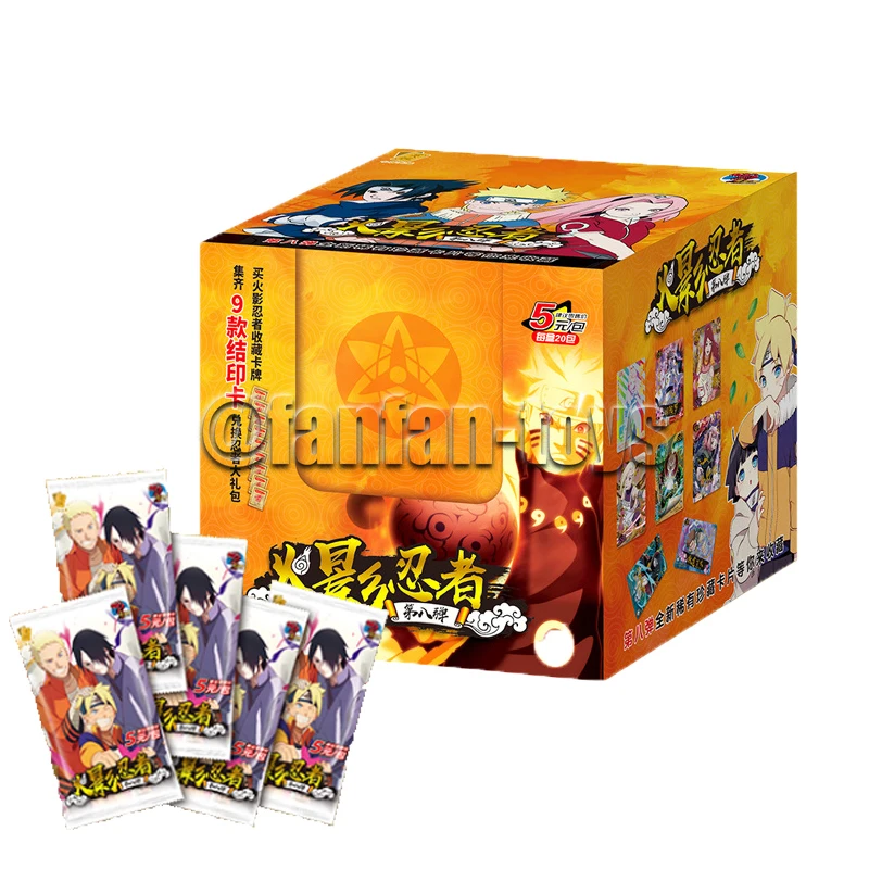 

5/25/100 Pcs Anime Naruto Card Shippūden Kakashi TCG SR Rare Trading Cartoon Collection Cards Battle Carte for Children Gift Toy