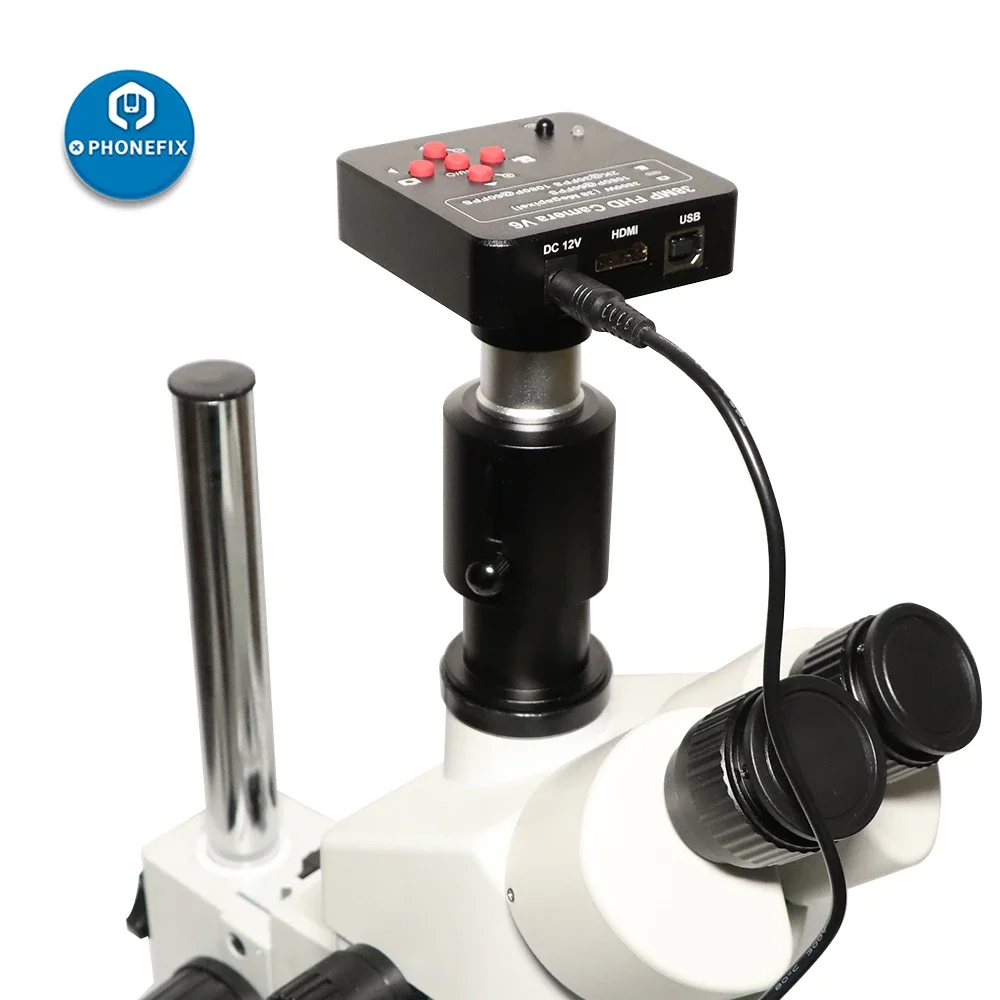 CTV Electronic Eyepiece 25mm C Mount Microscope Adapter 38mm Stereo Microscope Camera Adapters for CCD Camera Lens