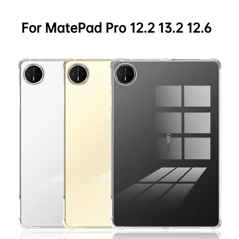 Shockproof Clear TPU Tablet Protective Back Cover