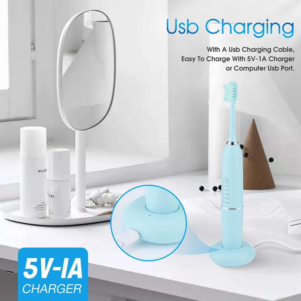 Electric Sonic Dental Scaler Teeth Whitening Portable Tartar Teeth Cleaner IPX7 Plaque Stains Calculus Remover Teeth Clean Tool