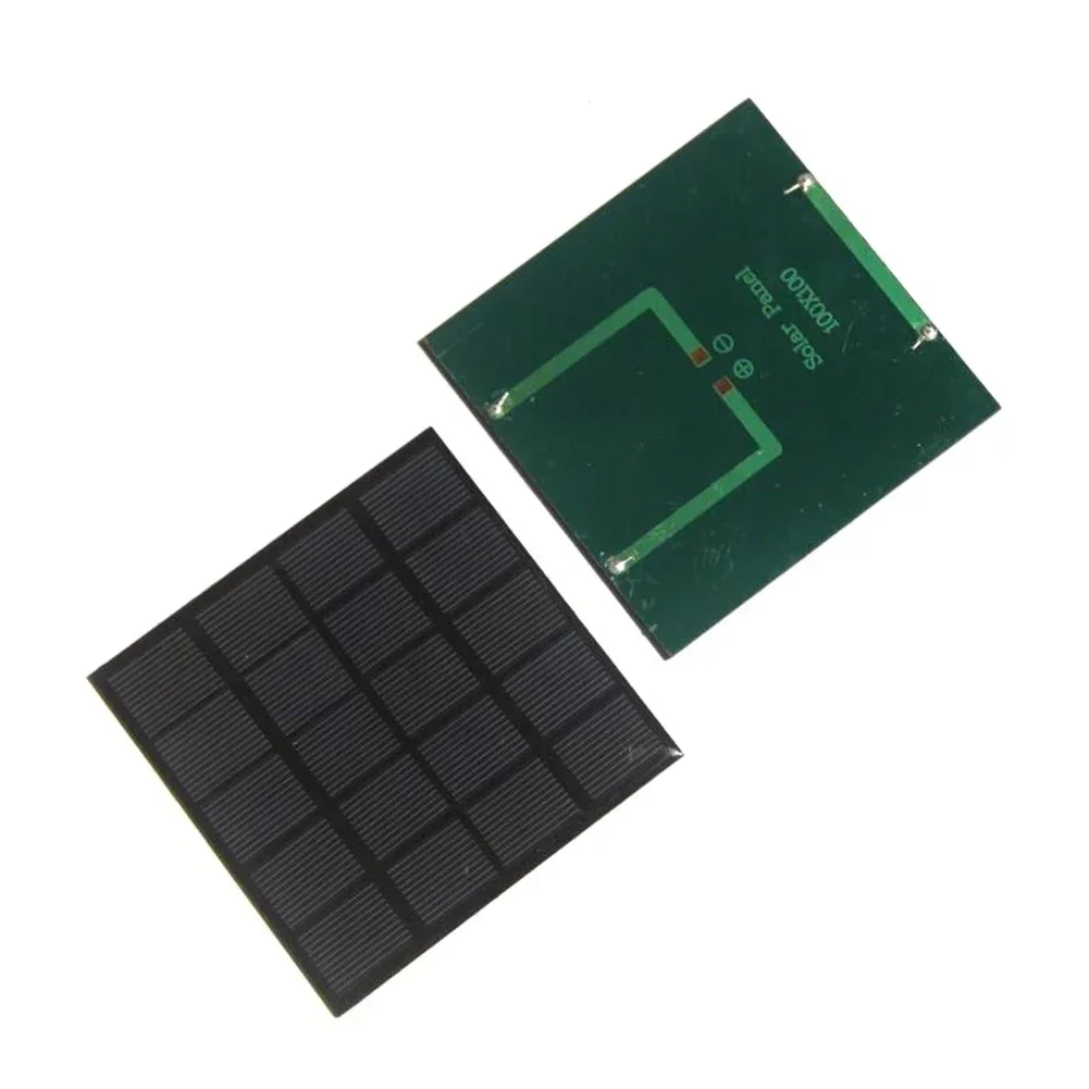 Portable Solar Panel Solar Panel Portable Solar Charger 1pc Outdoor Solar Panel 3W 5V Portable Fast Charger Polycrystalline 100X100MM For Low-power Electrical Appliances Solar Systems