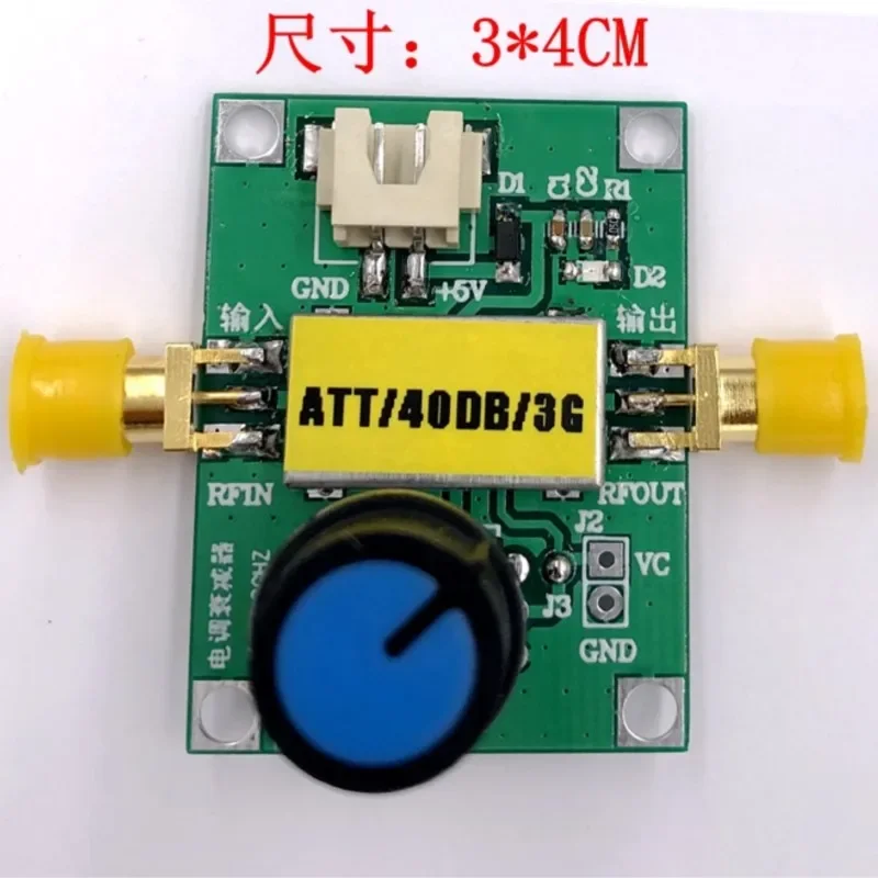 

Аттенюатор AT-108 RF ESC 0,5-3 ГГц 40 дБ с динамическим диапазоном 0-5 В