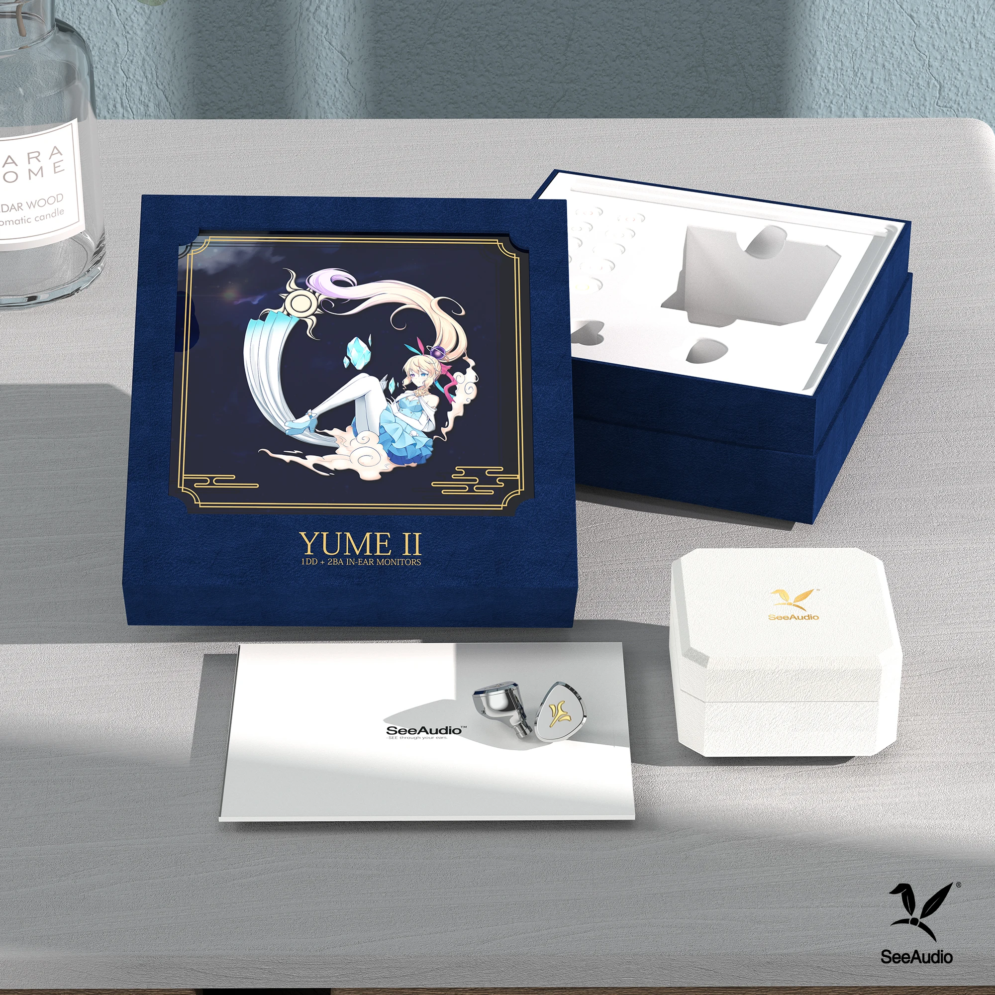 イヤホン SeeAudio YUME2 SeeAudio Yume 2」 高品質ドライバー搭載2BA+1DDモデルが全く